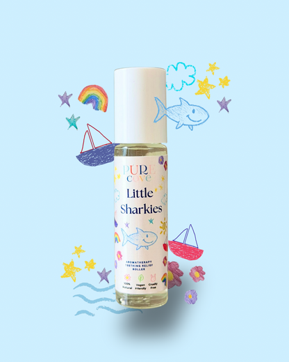 Little Sharkies Teething Roller - 100% natural