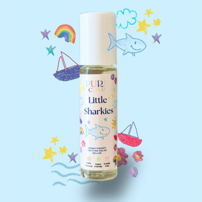 Little Sharkies Teething Roller - 100% natural