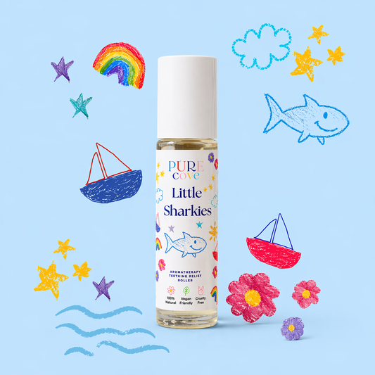 Little Sharkies Teething Roller - 100% natural